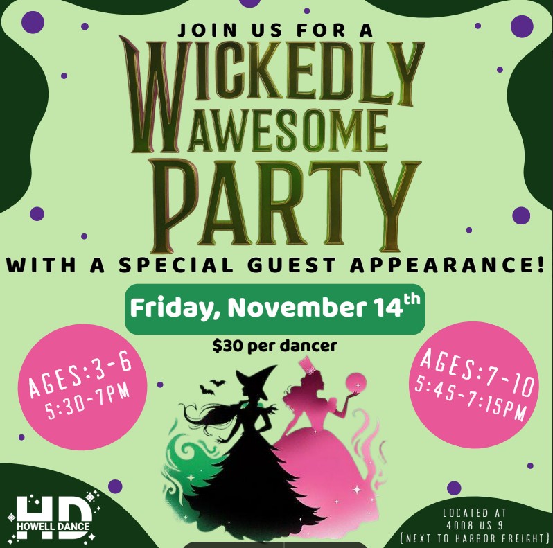wicked dance party november 14 howell dance