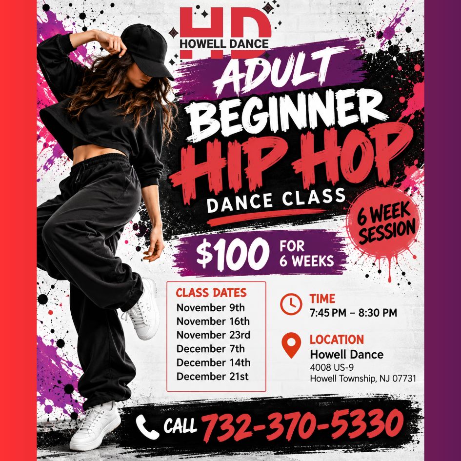 adult beginner hip hop dance classes in howell, nj